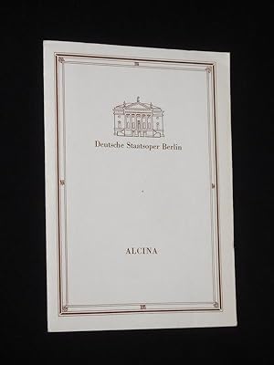 Bild des Verkufers fr Programmheft Deutsche Staatsoper Berlin 1988/89. ALCINA nach Fanzaglia von Schmidt, Hndel (Musik). Musikal. Ltg.: Peter Schreier, Insz.: Christian Pppelreiter, Bhnenbild/Kostme: Peter Heilein. Mit Magdalena Hajossyova (Alcina), Carola Nossek, Peter-Jrgen Schmidt, Annette Markert, Bernd Zettisch, Peter Menzel, Andreas Schmidt zum Verkauf von Fast alles Theater! Antiquariat fr die darstellenden Knste