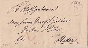 Brief nach Ahlden mit Kreisstempel (Durchmesser 1,7 cm).