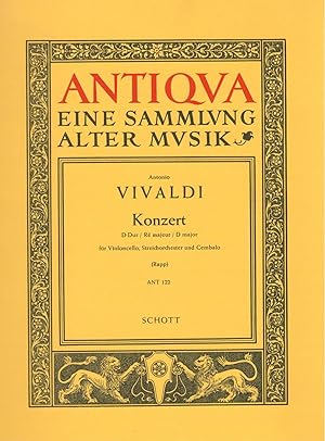Immagine del venditore per Antonio Vivaldi: Konzert D-Dur f�r Violoncello, Streichorchester und Cembalo, RV 404 venduto da Antiquariat Hans W�ger