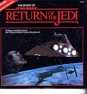 Image du vendeur pour The Story of Star Wars Return of the Jedi / Dialogue and Music from the original Motion Picture Soundtrack / Includes 16-Page Full Color Souvenir Photo Book (SOUNDTRACK LP WITH 16-PAGE BOOKLET) mis en vente par Cat's Curiosities