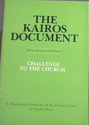 Imagen del vendedor de The Kairos Document: Challenge to the church a la venta por Chapter 1