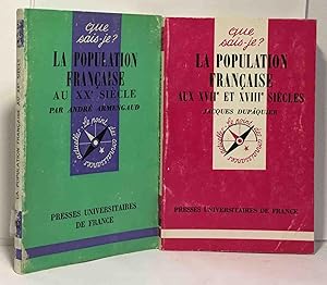 Immagine del venditore per La population franaise au XXe sicle + La population franaise aux XVIIe et XVIIIe sicle - 2 volumes Que sais-je venduto da crealivres