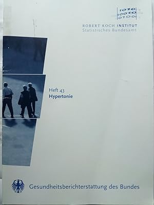 Bild des Verkufers fr Gesundheitsberichterstattung des Bundes - Hypertonie zum Verkauf von Versandantiquariat Jena