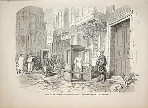 ISTANBUL, Pera, street scene, view ca. 1870