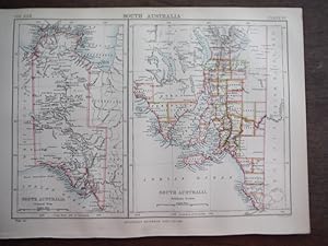 Antique Map of South Australia from Encyclopaedia Britannica, Ninth Edition Vol. XXII Plate IVI (...