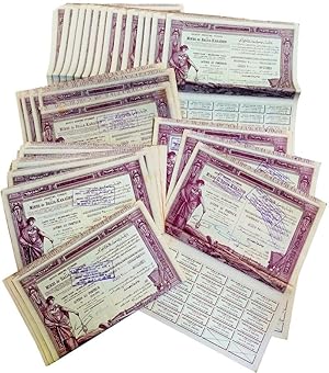 Lot of 50 Original Mining Company Stock Certificates from Constantinople (Turkey), for an Investm...