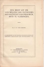 Een brief uit 1719 van Willem van Outhoorn aan Anthony van Dishoeck, arts te Vlissingen