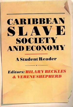 Bild des Verkufers fr Caribbean Slave Society and Economy zum Verkauf von Antiquariaat van Starkenburg