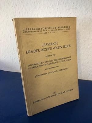 Lesebuch des Deutschen Volksliedes - Zweiter Teil