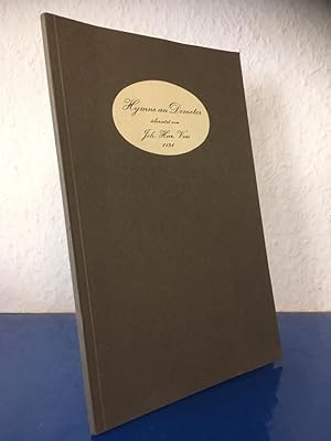 Hymne an Demeter. Teilnachdruck der Ausgabe Heidelberg 1826.
