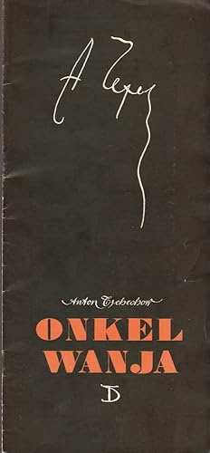 Bild des Verkufers fr Programmheft Anton Tschechow ONKEL WANJA 87. Spielzeit zum Verkauf von Programmhefte24 Schauspiel und Musiktheater der letzten 150 Jahre