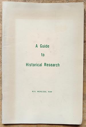 Seller image for A Guide to Historical Research for sale by Shore Books