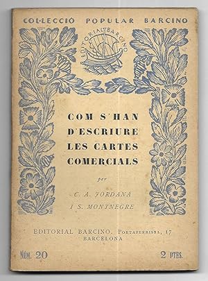 Com S'Han d'escriure les cartes comercials. Col-lecció Popular Barcino nº 20 1ª edició