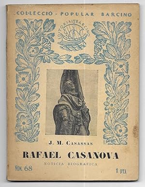 Rafael Casanova. Col-lecció Popular Barcino nº 68 1ª edició