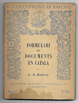 Formulari de Documents en Catala. Col-lecció Popular Barcino nº 67