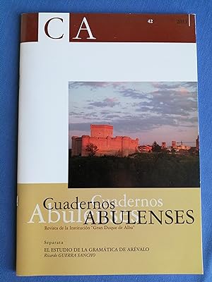 Cuadernos Abulenses : revista de la Institución Gran Duque de Alba. 42, 2013, separata : El estud...