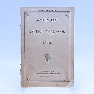 American Baptist Year-Book, 1878 (First Edition)