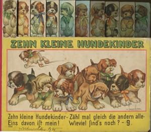Imagen del vendedor de Zehn kleine Hundekinder. Registerbuch. a la venta por Antiquariat Buchseite