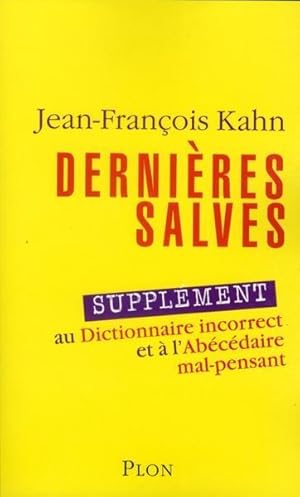 Seller image for Dernires salves for sale by Chapitre.com : livres et presse ancienne