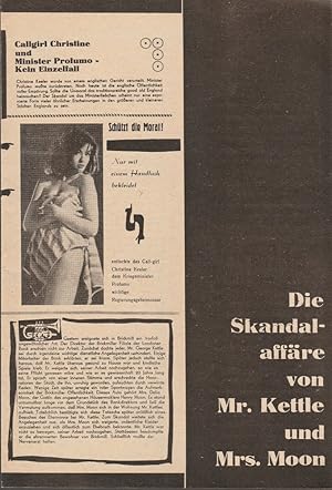 Bild des Verkufers fr Programmheft J. B. Priestley DIE SKANDALAFFRE VON MR. KETTLE UND MRS. MOON Premiere 31. Dezember 1964 Spielzeit 1964 / 65 zum Verkauf von Programmhefte24 Schauspiel und Musiktheater der letzten 150 Jahre