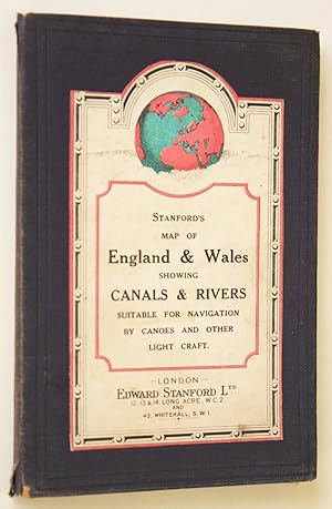 Stanford's Map of England and Wales showing Canals and Rivers suitable for Navigation by Canoes a...