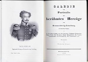 Imagen del vendedor de Galerie von Portraits der berhmten Herzge von Braunschweig-Lneburg. Mit biographischem Texte. Reprint der Ausgabe 1840. a la venta por Rainer Kurz - Antiquariat in Oberaudorf