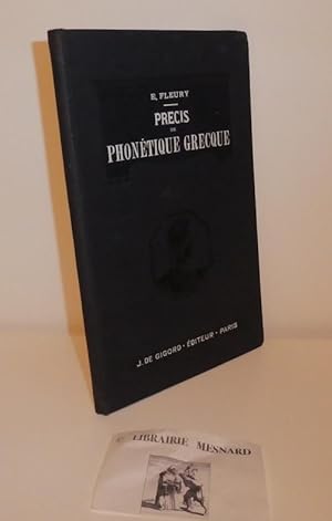 Précis de phonétique grecque. J. De Gigord. Paris. 1903.
