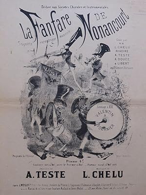Imagen del vendedor de CHELU L. La Fanfare de Nonancourt Chant Piano ca1875 a la venta por partitions-anciennes