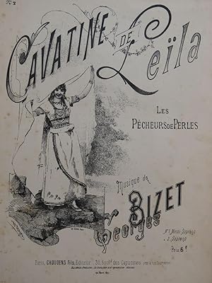Seller image for BIZET Georges Les Pcheurs de Perles No 2 Cavatine de Lela Chant Piano ca1890 for sale by partitions-anciennes