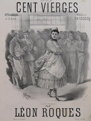 Image du vendeur pour ROQUES Lon Les Cent Vierges Ch. Lecocq Polka Piano ca1872 mis en vente par partitions-anciennes