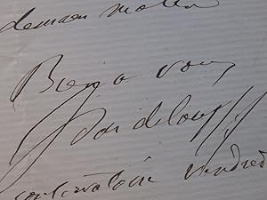 PASDELOUP Jules Lettre Autographe Signée XIXe