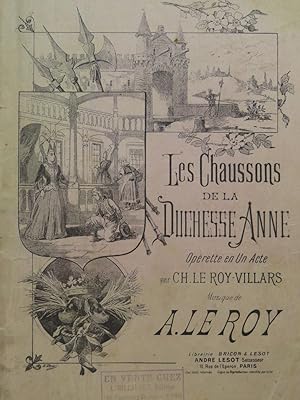 Seller image for LEROY A. Les Chaussons de la Duchesse Anne Chant Piano for sale by partitions-anciennes