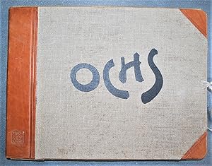 Ochs. Album of 40 Linoleum Cut Caricatures. Preface Charles Bernard.