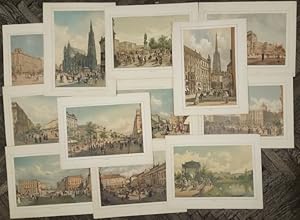 Seller image for Wien nach Aquarellen von Rudolf und Franz Alt. Krntnerring, Schottenring, Schwarzenbergplatz, Stephansdom, Freyung, Universitt, Hodmuseen, Elisabethbrcke, Opernhaus, Opernring, Stadtpark, Graben - Far for sale by Antiquariat Buchseite