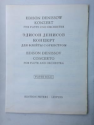 Image du vendeur pour Konzert fr Flte und Orchester. Concerto for Flute and Orchestra. Kontsert dlya fleity s orkestrom. (Noten, Notes, Noty - German, English and Russian) mis en vente par Bildungsbuch