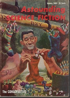 Immagine del venditore per ASTOUNDING Science Fiction: January, Jan. 1958 venduto da Books from the Crypt