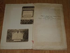 Seller image for Comprehensive Manuscript Record/Diary for sale by Dublin Bookbrowsers