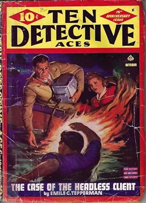Seller image for TEN DETECTIVE ACES: October, Oct. 1943 for sale by Books from the Crypt