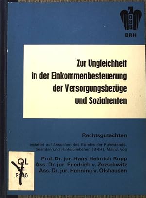 Seller image for Zur Ungleichheit in der Einkommenbesteuerung der Versorgungbezge und Sozialrenten. for sale by books4less (Versandantiquariat Petra Gros GmbH & Co. KG)