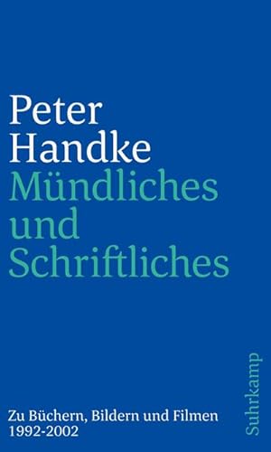Image du vendeur pour Mndliches und Schriftliches mis en vente par BuchWeltWeit Ludwig Meier e.K.