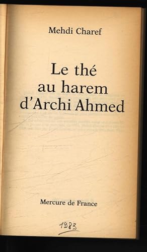Imagen del vendedor de Le the au harem d'Archi Ahmed. a la venta por Antiquariat Bookfarm