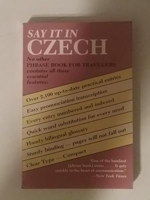 Immagine del venditore per Say It In Czech venduto da West Portal Books