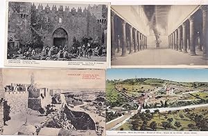 Jerusalem Citadel of Zion Damascus Gate 4x Old Postcard s