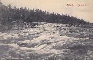 Ljusnan Arbra Antique Swedish Postcard