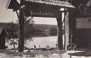 Fun?sdalen Turistgard Gate Vintage Swedish Rare Real Photo Postcard