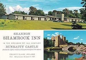 Shannon Shamrock Inn Hotel Bunratty Castle Co Clare Irish Postcard