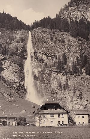 Maltatal Karnten Gasthof Pension Fallerwirt Real Photo Austria Postcard