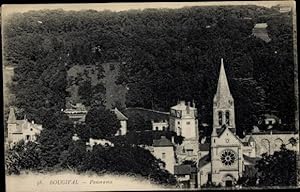 Ansichtskarte / Postkarte Bougival Yvelines, Panorama, Église