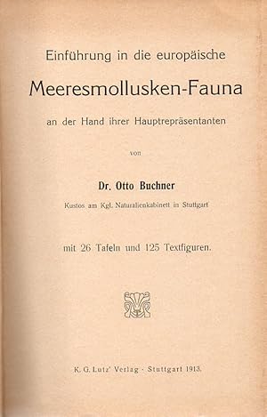 Bild des Verkufers fr Einfhrung in die europische Meeresmollusken-Fauna an der Hand zum Verkauf von Clivia Mueller