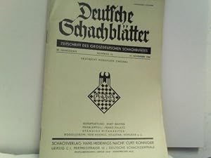 Deutsche Schachblätter. Zeitschrift des Groszdeutschen Schachbundes.